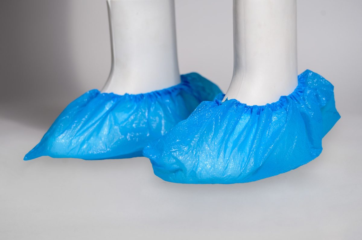 Návlek na obuv, modrý, univerzálna veľkosť (100 ks)